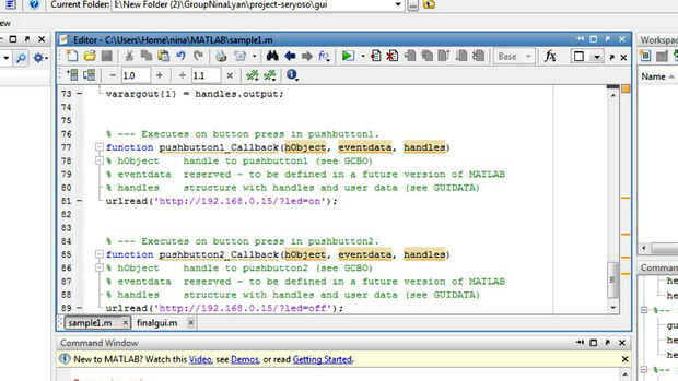 Control de Arduino inalámbricamente con MATLAB / Paso 11: Botones de ...
