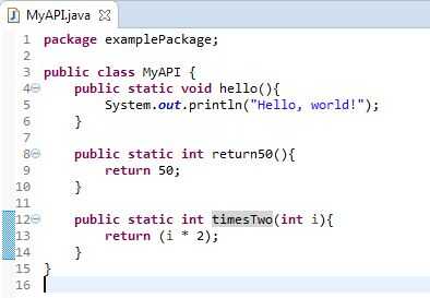 Cómo desarrollar y utilizar una API de Java en Eclipse / Paso 2 ...