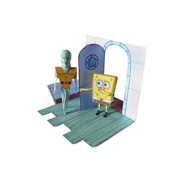 Bob Esponja Y Amigos Papercraft Toda La Coleccion Paso 9 - paper craft roblox