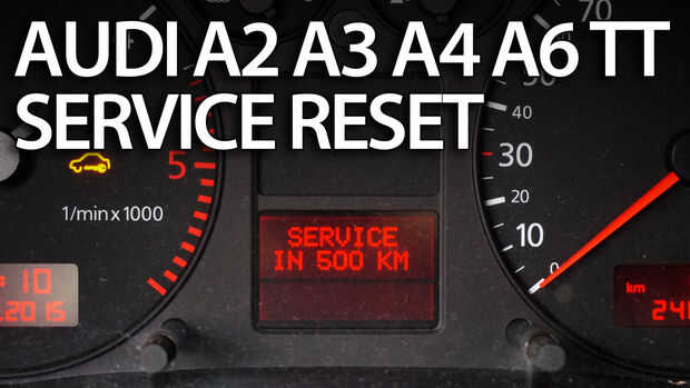 Reset Servicio Recordatorio En Audi A2 A3 A4 A6 Tt