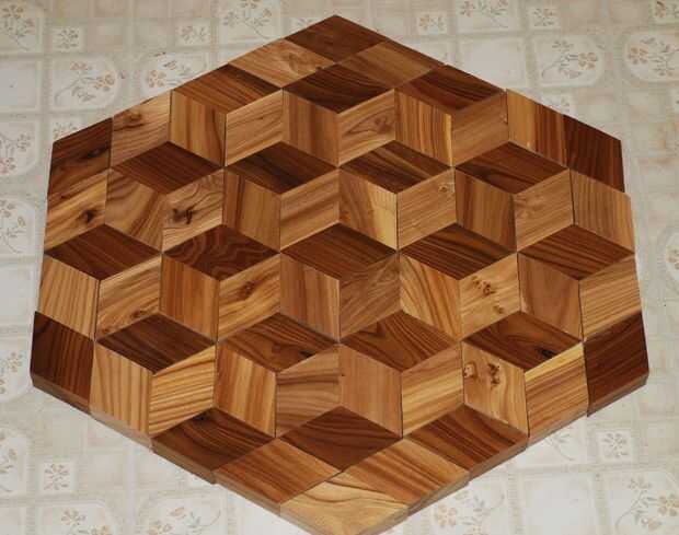 Hacer un piso de madera dura que parece 3D de tus propios árboles