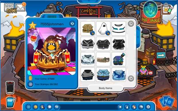 Club Penguin: Card-Jitsu fuego / Paso 1: Traje de fuego 