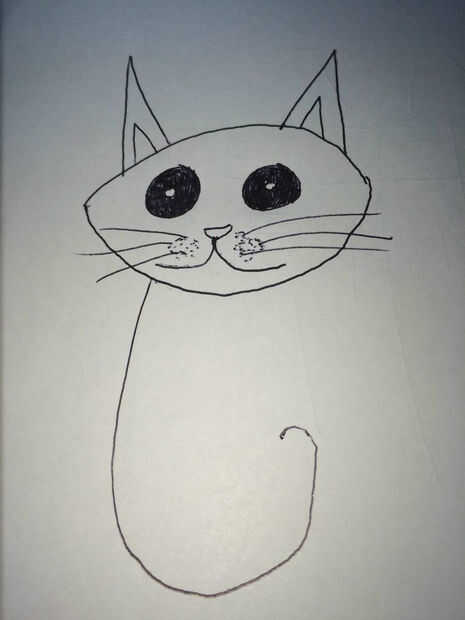 Como Dibujar Un Gato De Dibujos Animados Simples Paso 10 Dibujo