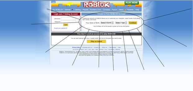 Como Hacer Una Cuenta Roblox Paso 4 Poner En Su Fecha De - como hacer cuenta roblox