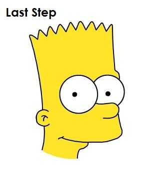 Como Dibujar A Bart Simpson Los Simpson Paso 11 Paso Final