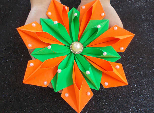 Origami Fácil Diy Cómo Hacer Origami De Papel Unidad Flores