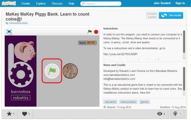 Aprender A Contar Dinero Con Monedas Usando El Makey Makey Paso 8 Iniciar El Programa De Askix Com