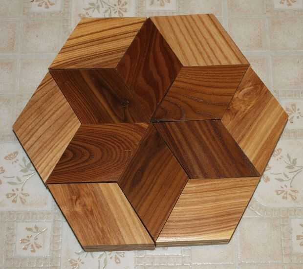Hacer un piso de madera dura que parece 3D de tus propios árboles