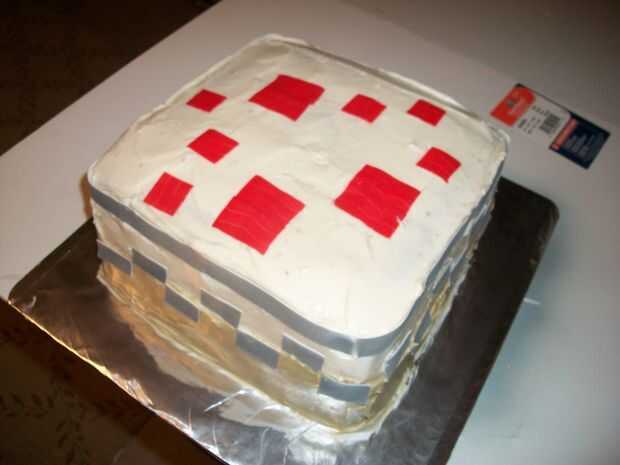 Hacer un pastel de Minecraft 