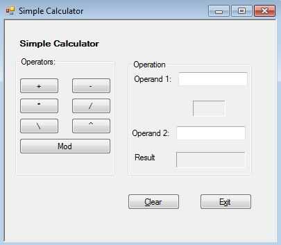 mathematical table java in Visual interfaz Paso Calculadora Basic 2: Diseñar / la