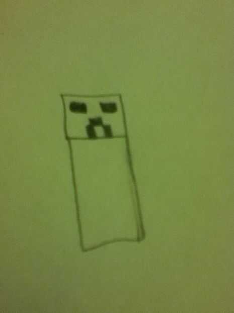 Como Dibujar Un Creeper Paso 2 Cara Y Rectangulo Askix Com