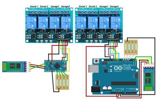 how hc connect 05 to to arduino Control Arduino Bluetooth garaje sensores puerta y con