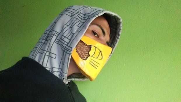 Máscara de escorpión Mortal Kombat X (MKX) Máscara de escorpión Mortal Kombat X (MKX)