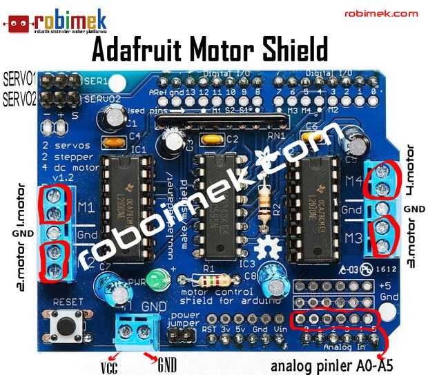 Uso De Shield Adafruit Motor 4643