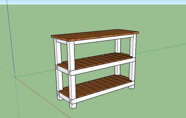 Isla de cocina de bloque de carnicero DIY - askix.com