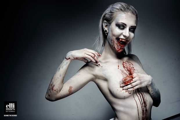 Maquillaje enfermera zombie