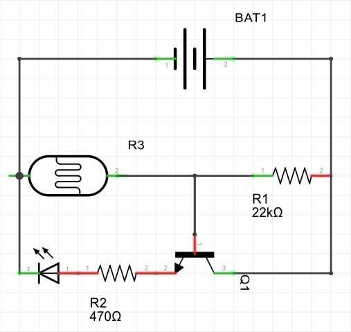 Oscuro, deteccin de luz nocturna / Paso 5: Diagrama del circuito en ...