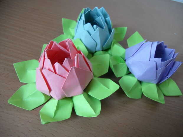 Cómo Hacer La Flor De Loto De Origami Paso 6 Hacer