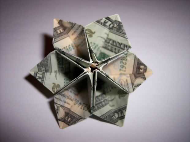 easy dollar bill origami flower instructions